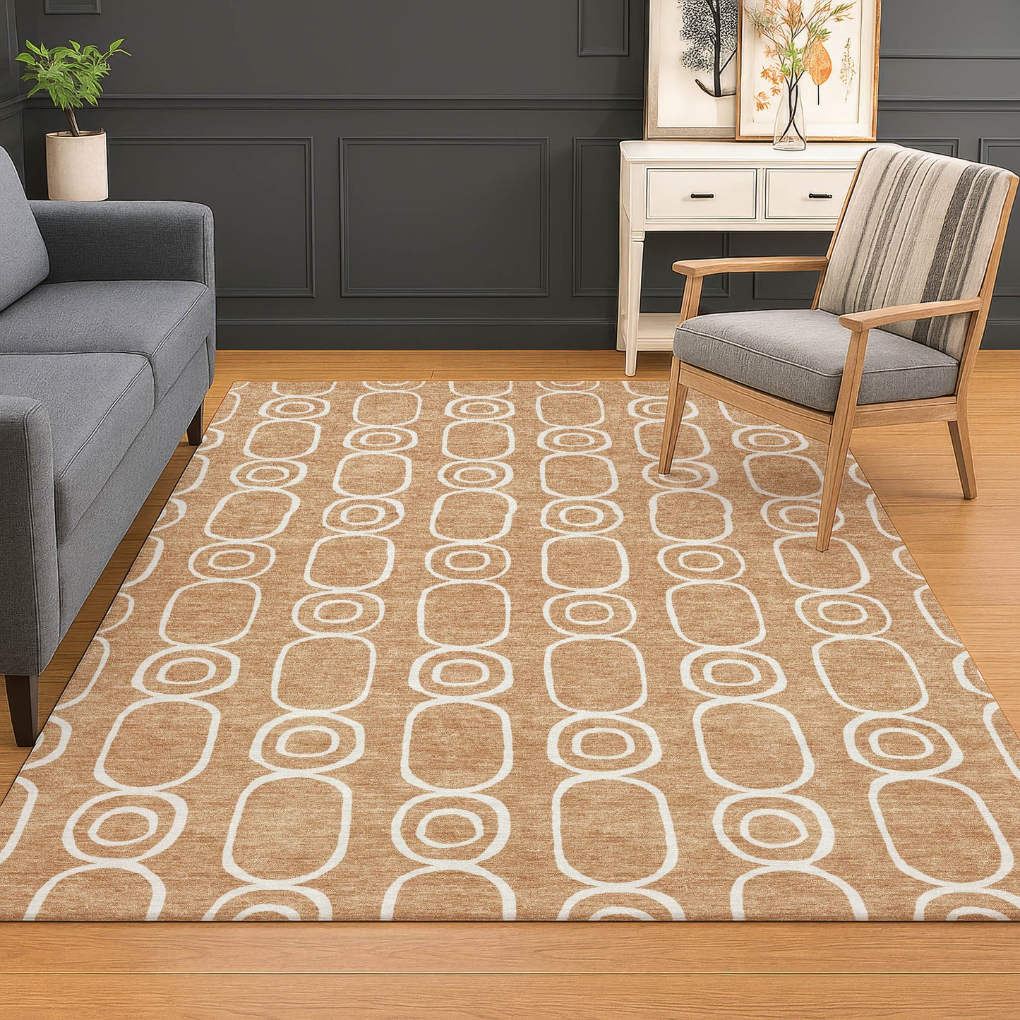 Dalyn Rugs The Reserve  Copper  Geometric
