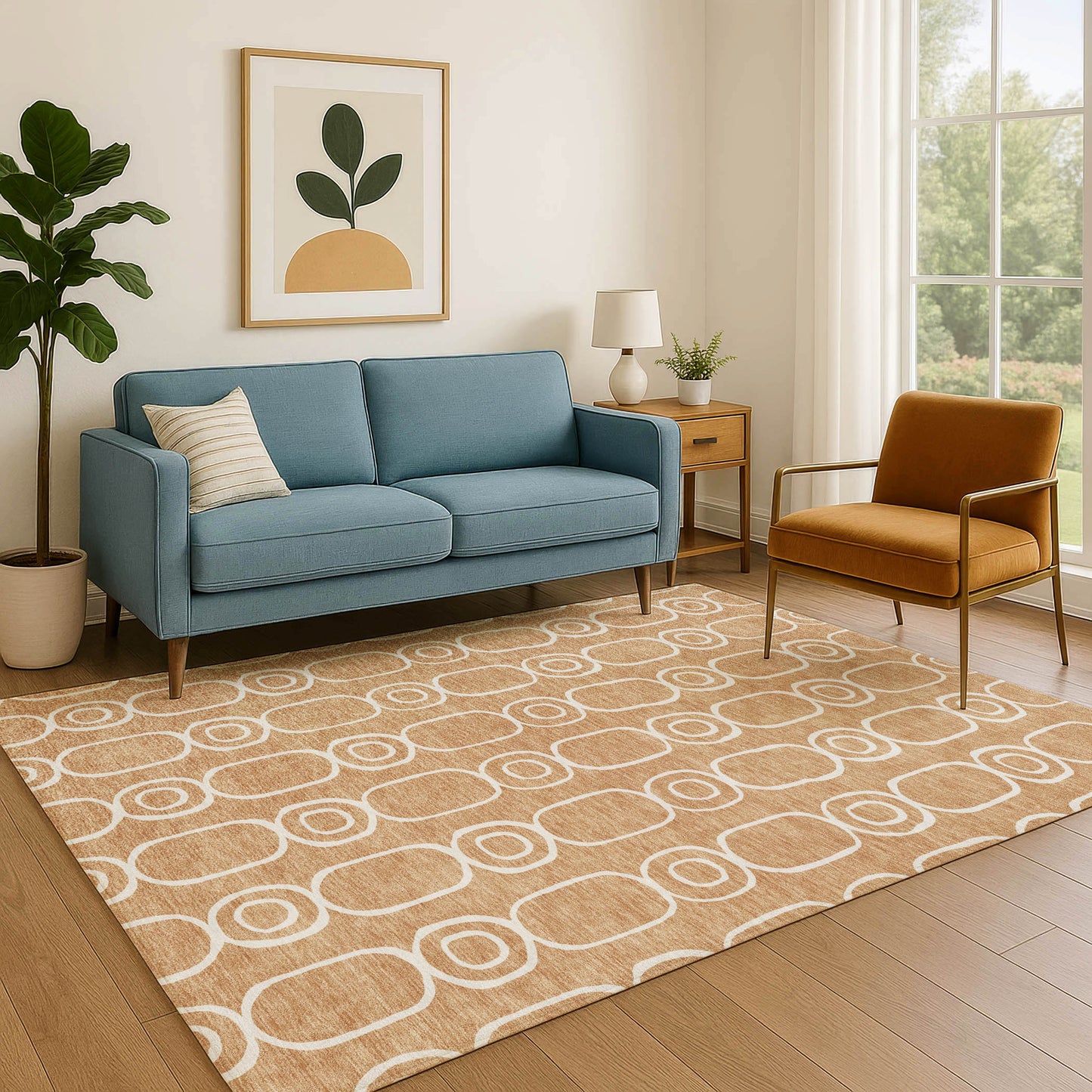 Dalyn Rugs The Reserve  Copper  Geometric