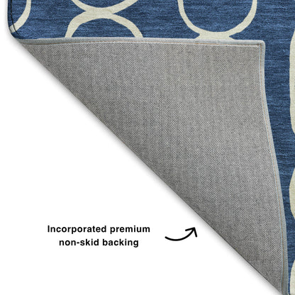 Dalyn Rugs The Reserve  Navy  Geometric