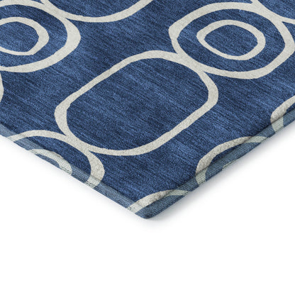 Dalyn Rugs The Reserve  Navy  Geometric