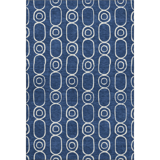 Dalyn Rugs The Reserve  Navy  Geometric