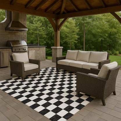 Dalyn Rugs The Reserve  Black  Geometric