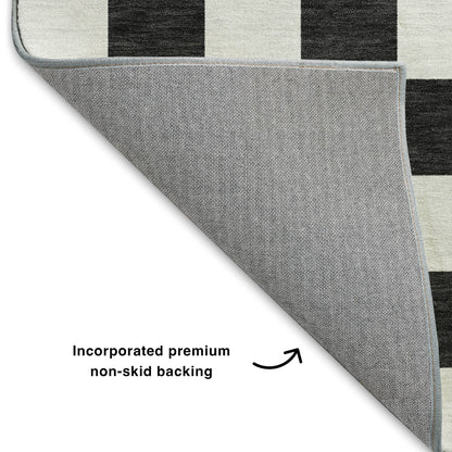 Dalyn Rugs The Reserve  Black  Geometric