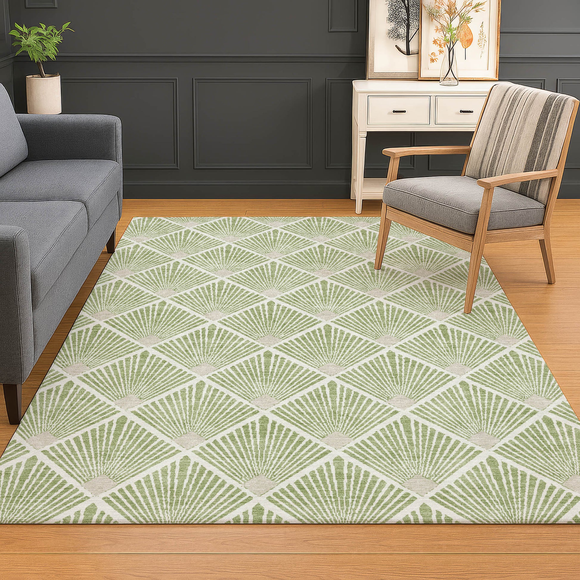 Dalyn Rugs The Reserve  Aloe  Geometric