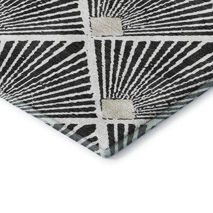 Dalyn Rugs The Reserve  Black  Geometric