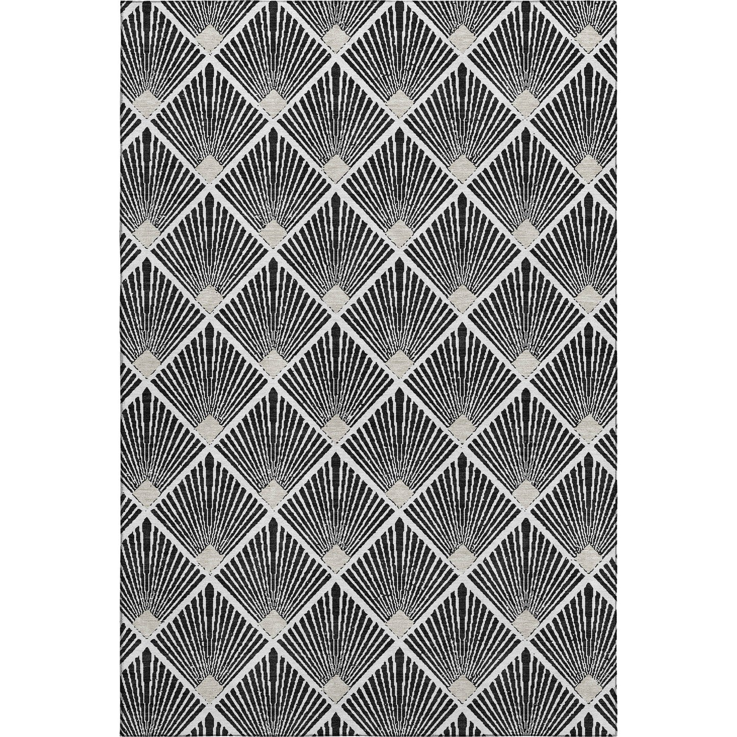 Dalyn Rugs The Reserve  Black  Geometric