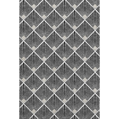 Dalyn Rugs The Reserve  Black  Geometric