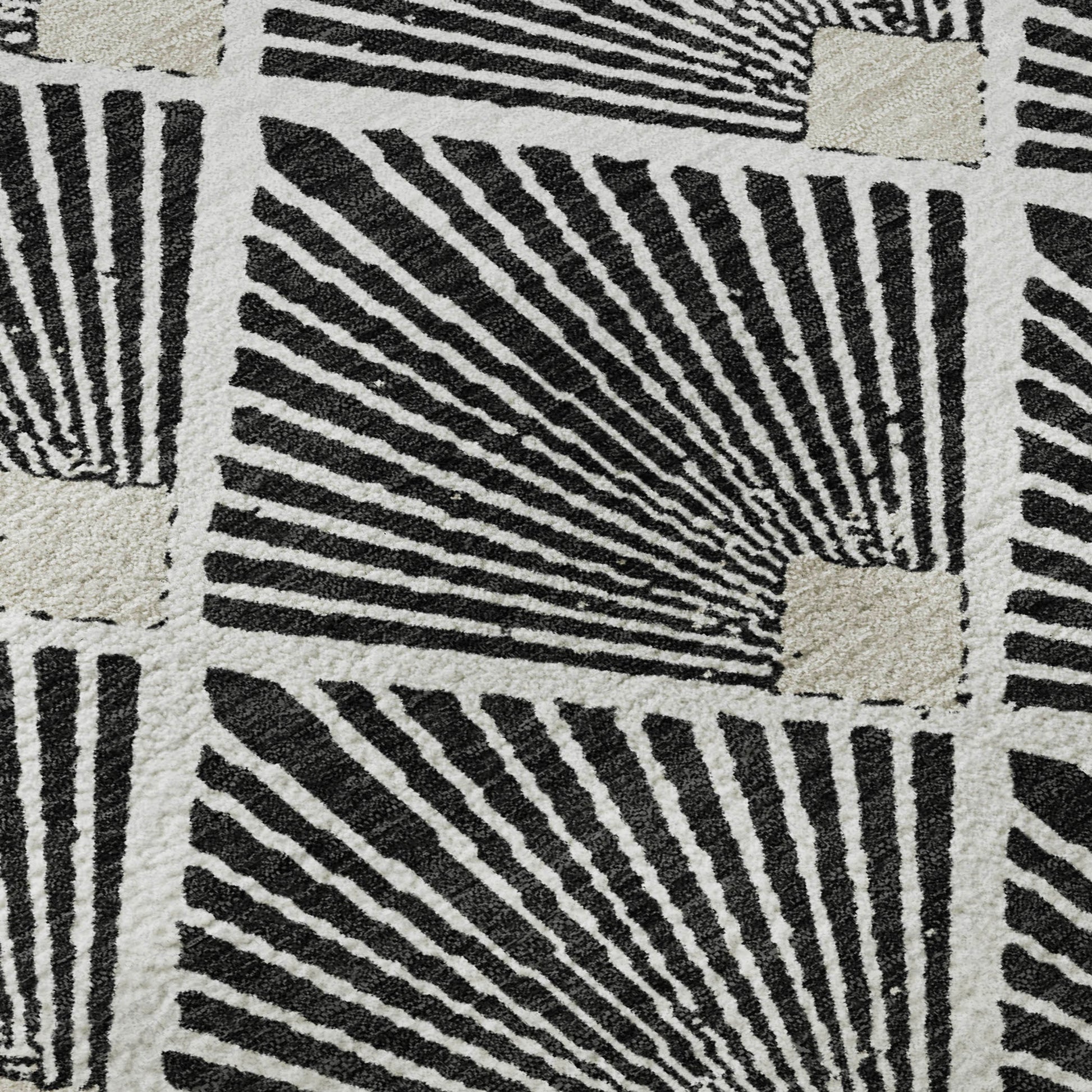 Dalyn Rugs The Reserve  Black  Geometric