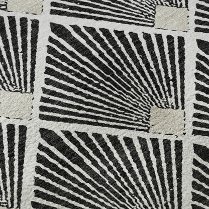 Dalyn Rugs The Reserve  Black  Geometric