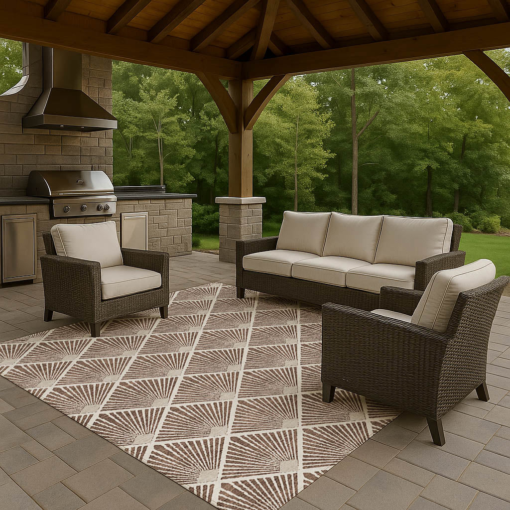 Dalyn Rugs The Reserve  Brown  Geometric