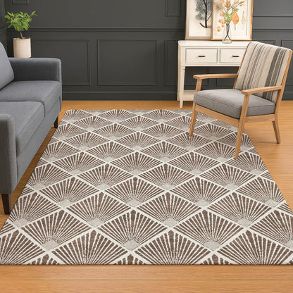 Dalyn Rugs The Reserve  Brown  Geometric
