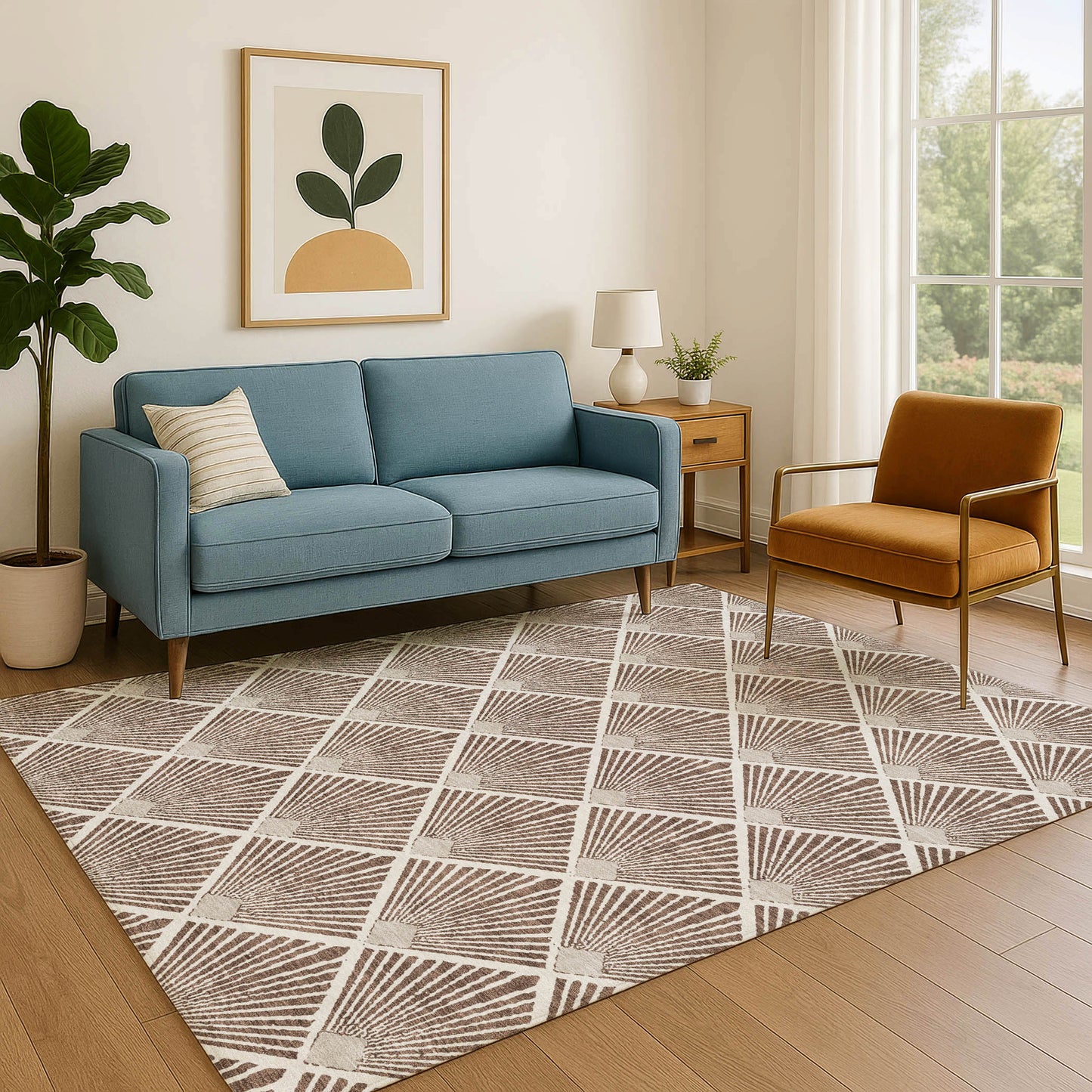 Dalyn Rugs The Reserve  Brown  Geometric