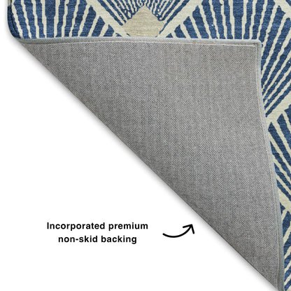 Dalyn Rugs The Reserve  Navy  Geometric