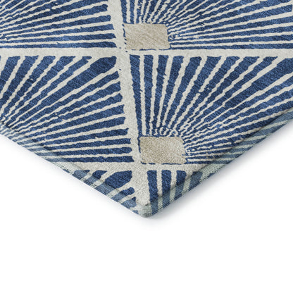 Dalyn Rugs The Reserve  Navy  Geometric