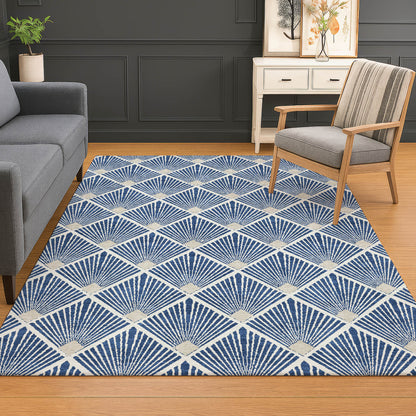 Dalyn Rugs The Reserve  Navy  Geometric