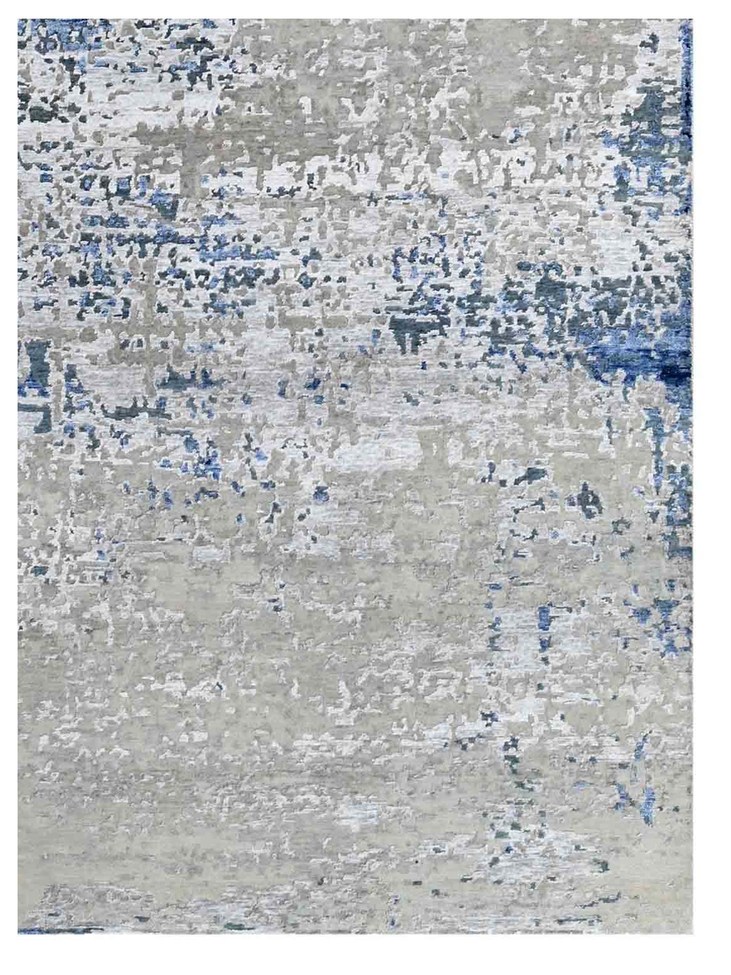 Artisan Tawny  Blue  Contemporary Knotted Rug