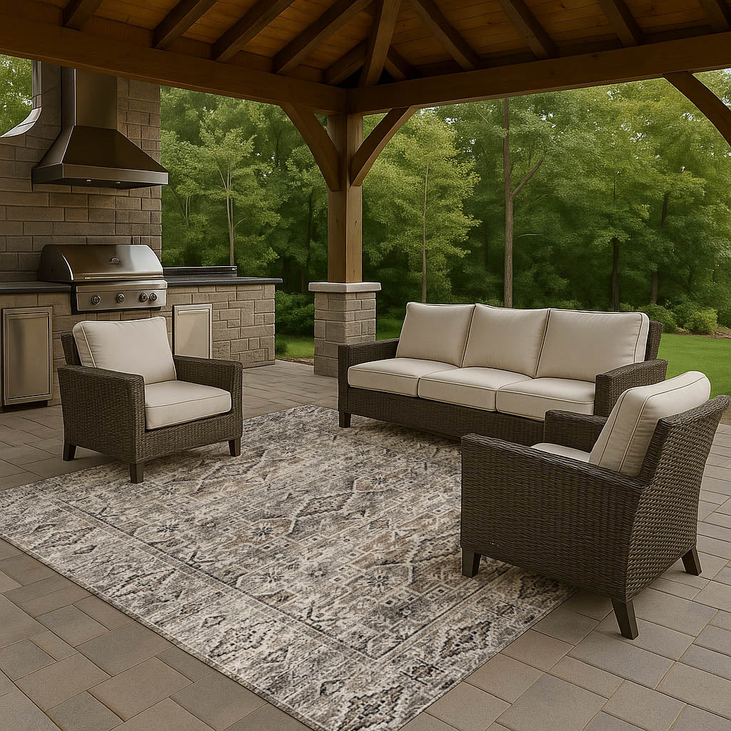 Dalyn Rugs Tuscany TU10 Gray Traditional Machine Made Rug