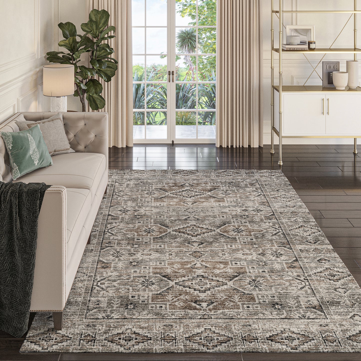 Dalyn Rugs Tuscany TU10 Gray Traditional Machine Made Rug