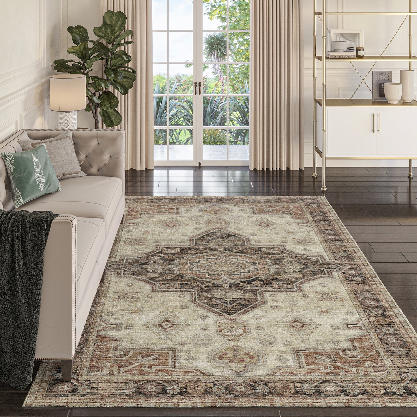 Dalyn Rugs Tuscany TU11 Beige Traditional Machine Made Rug