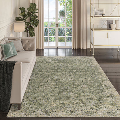 Dalyn Rugs Tuscany TU12 Green Traditional Machine Made Rug