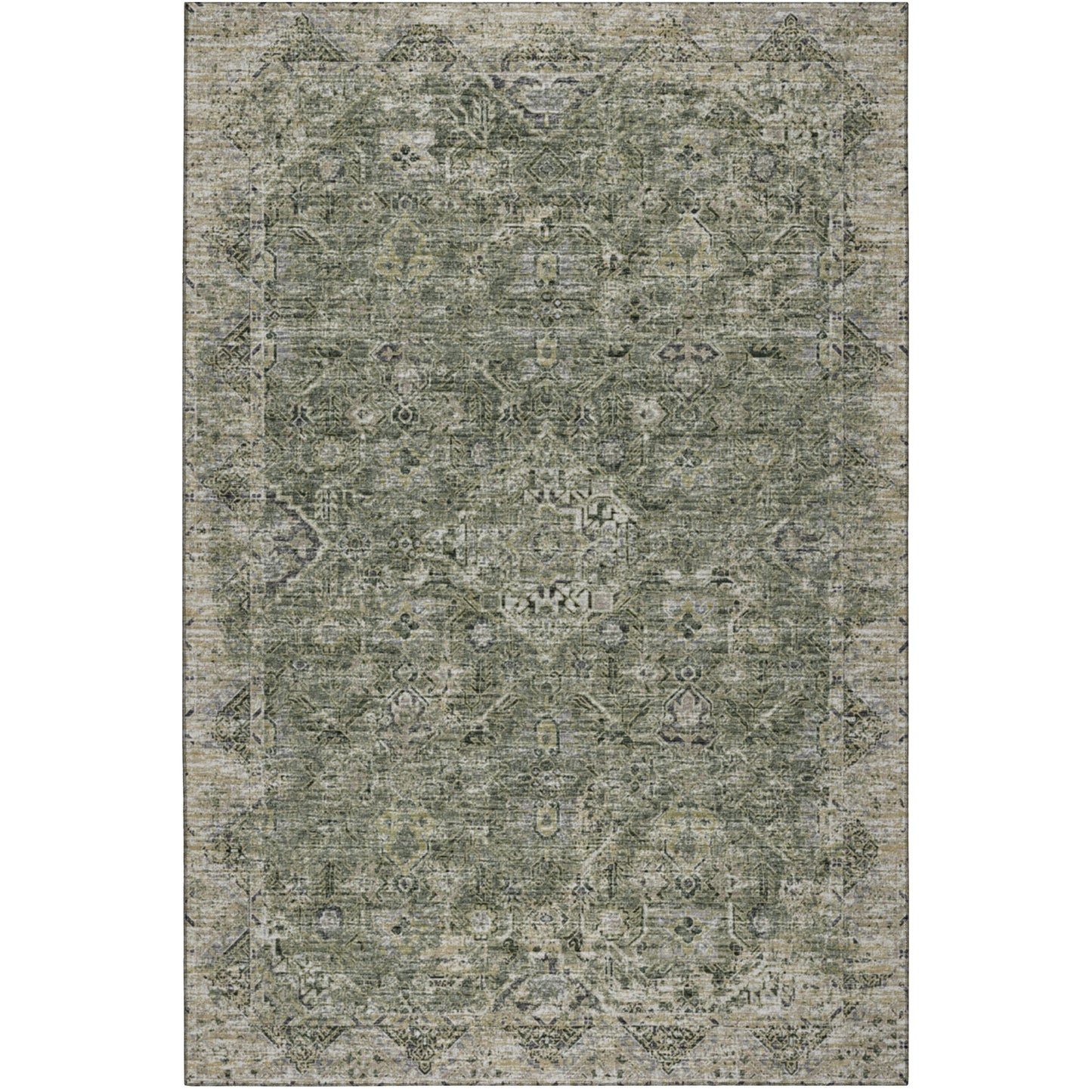Dalyn Rugs Tuscany TU12 Green Traditional Machine Made Rug