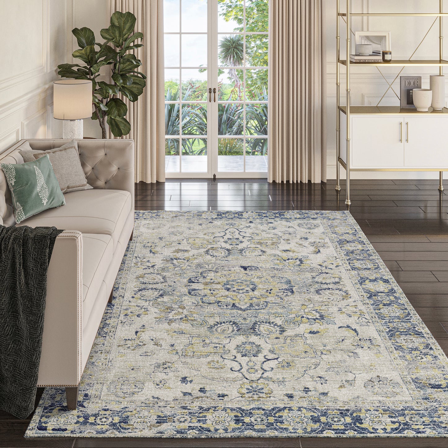 Dalyn Rugs Tuscany TU1 Silver Traditional Machine Made Rug
