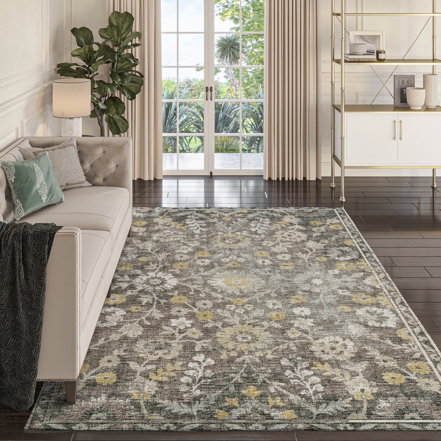 Dalyn Rugs Tuscany TU2 Gray Traditional Machine Made Rug