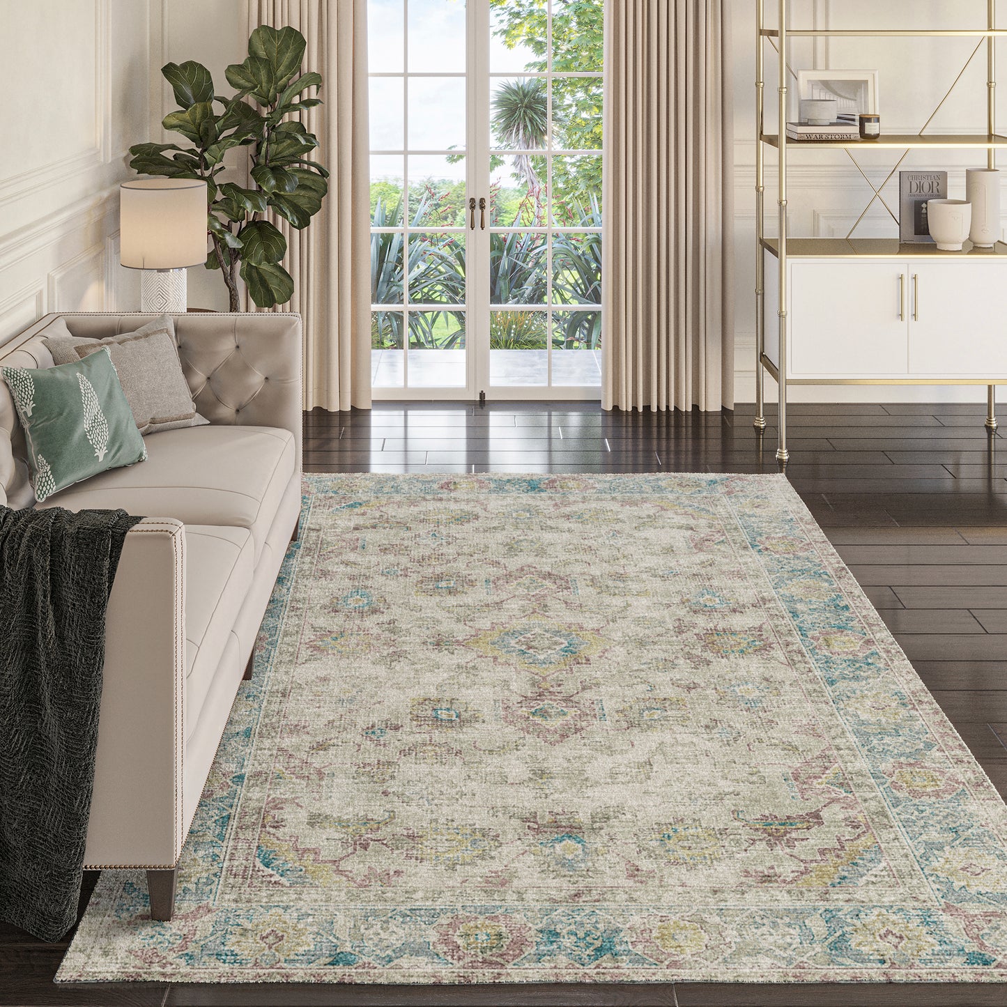 Dalyn Rugs Tuscany TU7 Linen Traditional Machine Made Rug