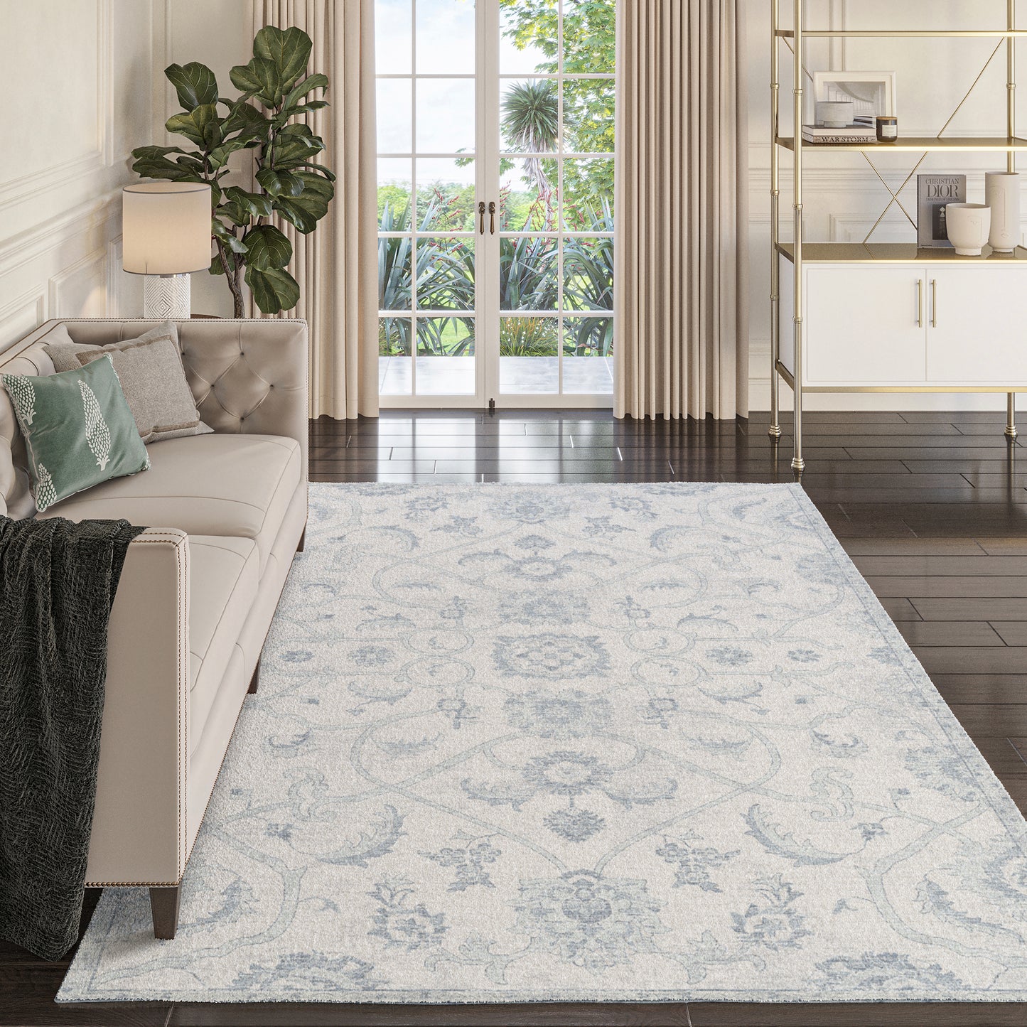 Dalyn Rugs Tuscany TU8 Denim Traditional Machine Made Rug