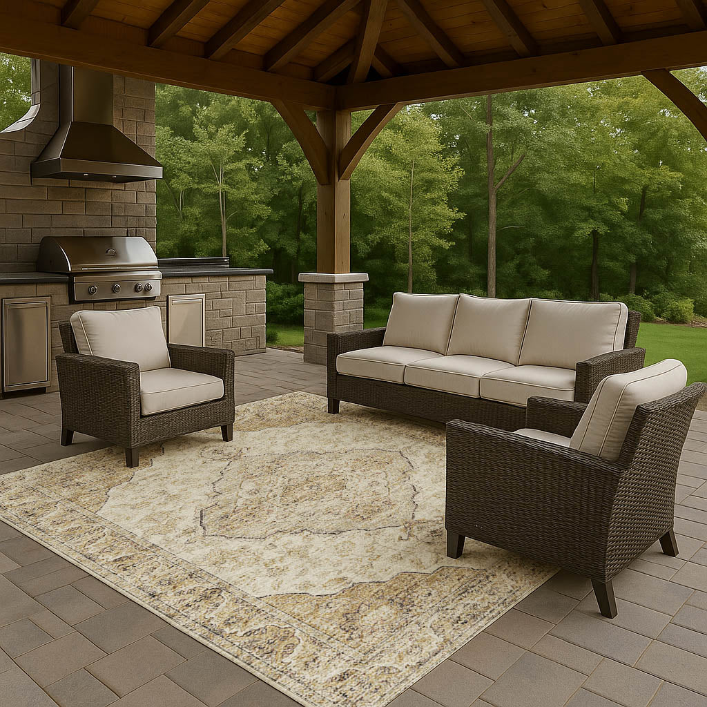 Dalyn Rugs Tuscany TU9 Gold Traditional Machine Made Rug