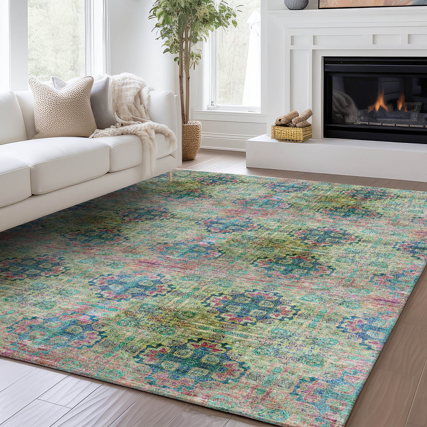 Dalyn Rugs Trevi  Green  Transitional