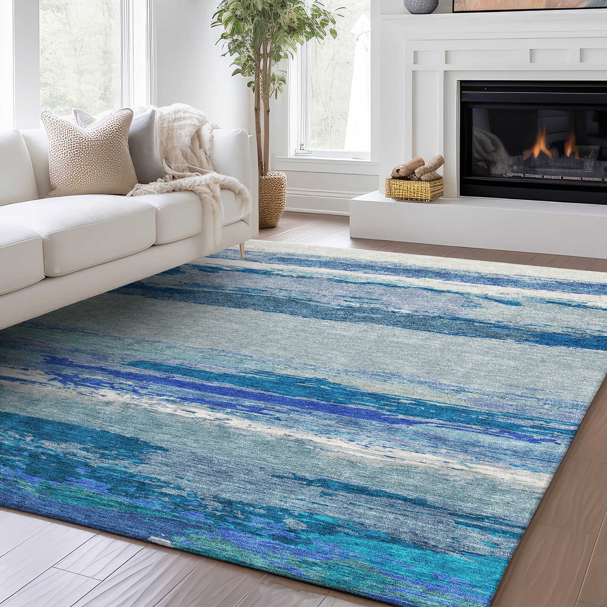 Dalyn Rugs Trevi  Blue  Transitional