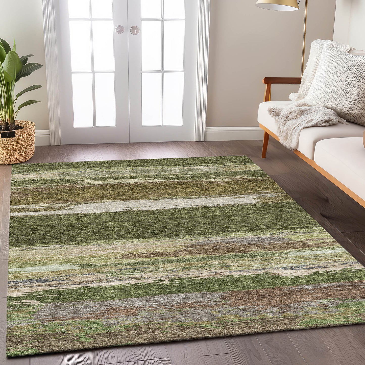 Dalyn Rugs Trevi  Olive  Transitional