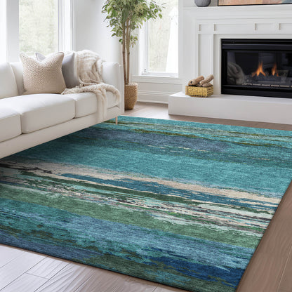 Dalyn Rugs Trevi  Teal  Transitional
