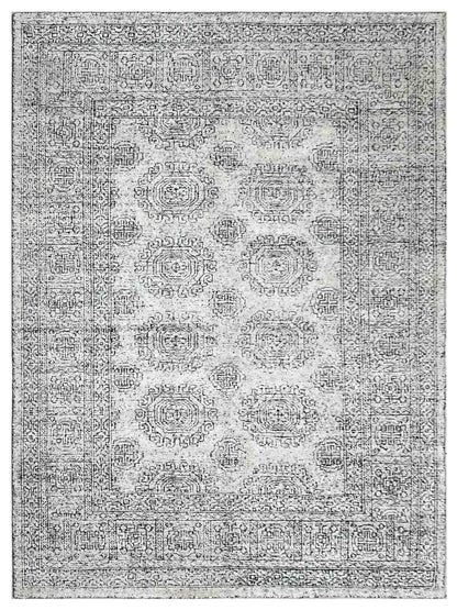 Artisan Serenade Black White Transitional Knotted Rug - Rugs - Artisan - Atlanta Designer Rugs