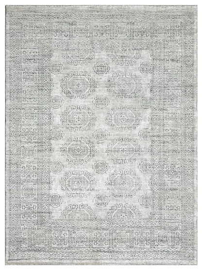 Artisan Serenade Green Ivory Transitional Knotted Rug - Rugs - Artisan - Atlanta Designer Rugs
