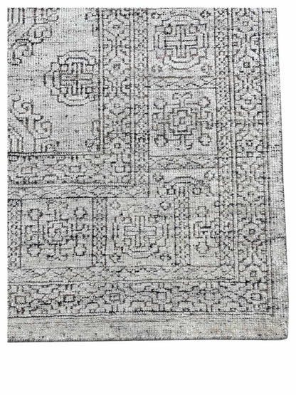 Artisan Serenade Indigo Ivory Transitional Knotted Rug - Rugs - Artisan - Atlanta Designer Rugs