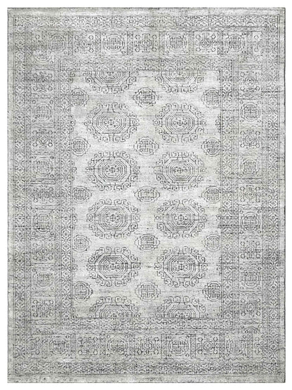 Artisan Serenade Indigo Ivory Transitional Knotted Rug - Rugs - Artisan - Atlanta Designer Rugs