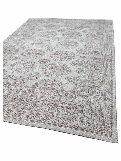 Artisan Serenade  Persimmion Ivory Transitional Knotted Rug