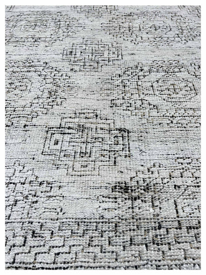 Artisan Serenade Black White Transitional Knotted Rug - Rugs - Artisan - Atlanta Designer Rugs