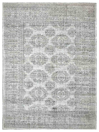 Artisan Serenade Black White Transitional Knotted Rug - Rugs - Artisan - Atlanta Designer Rugs