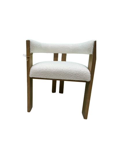 Eclectic Home Dining Chair Trident Ivory  Arm Chair Furniture