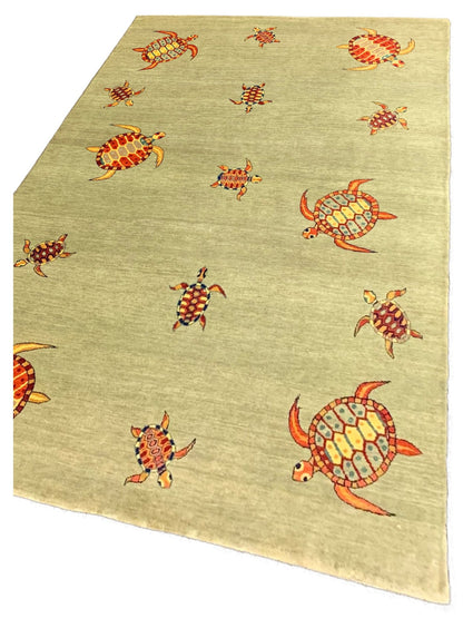 Artisan Lorraine Green Modern Knotted Rug - Rugs - Artisan - Atlanta Designer Rugs