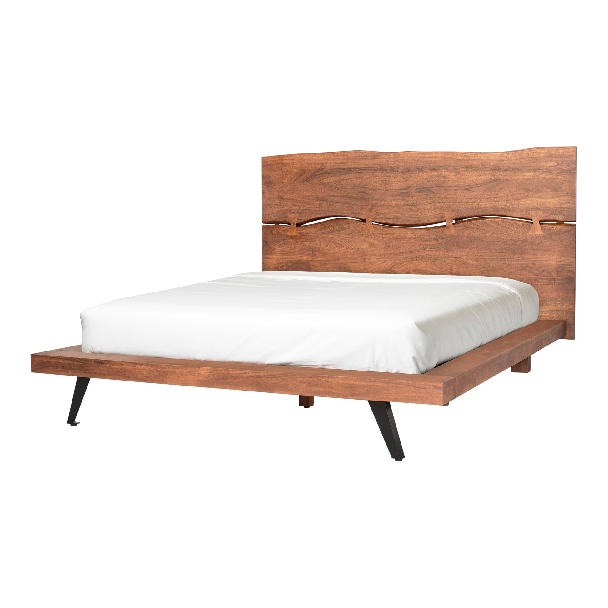 Moes Home Beds Madagascar Brown Industrial Furniture