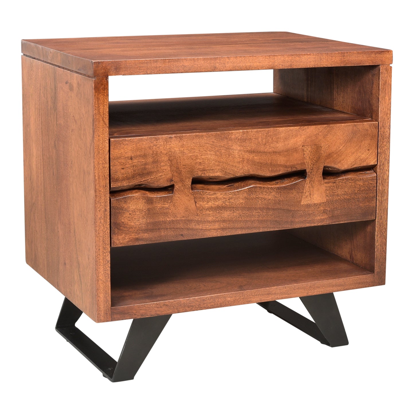 Moes Home Nightstands Madagascar Brown Industrial Furniture