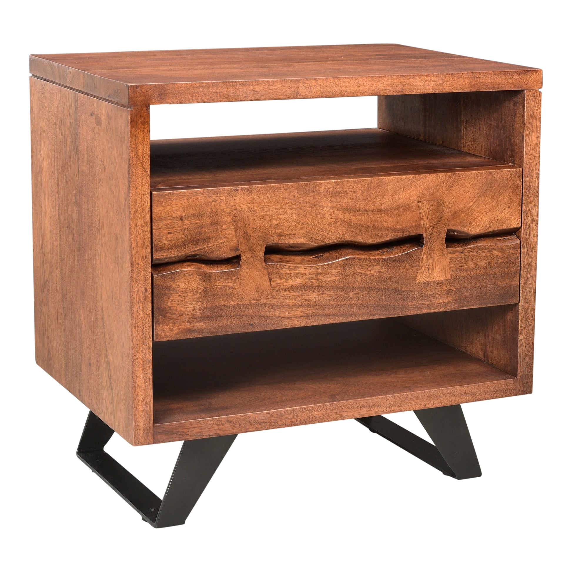 Moes Home Nightstands Madagascar Brown Industrial Furniture