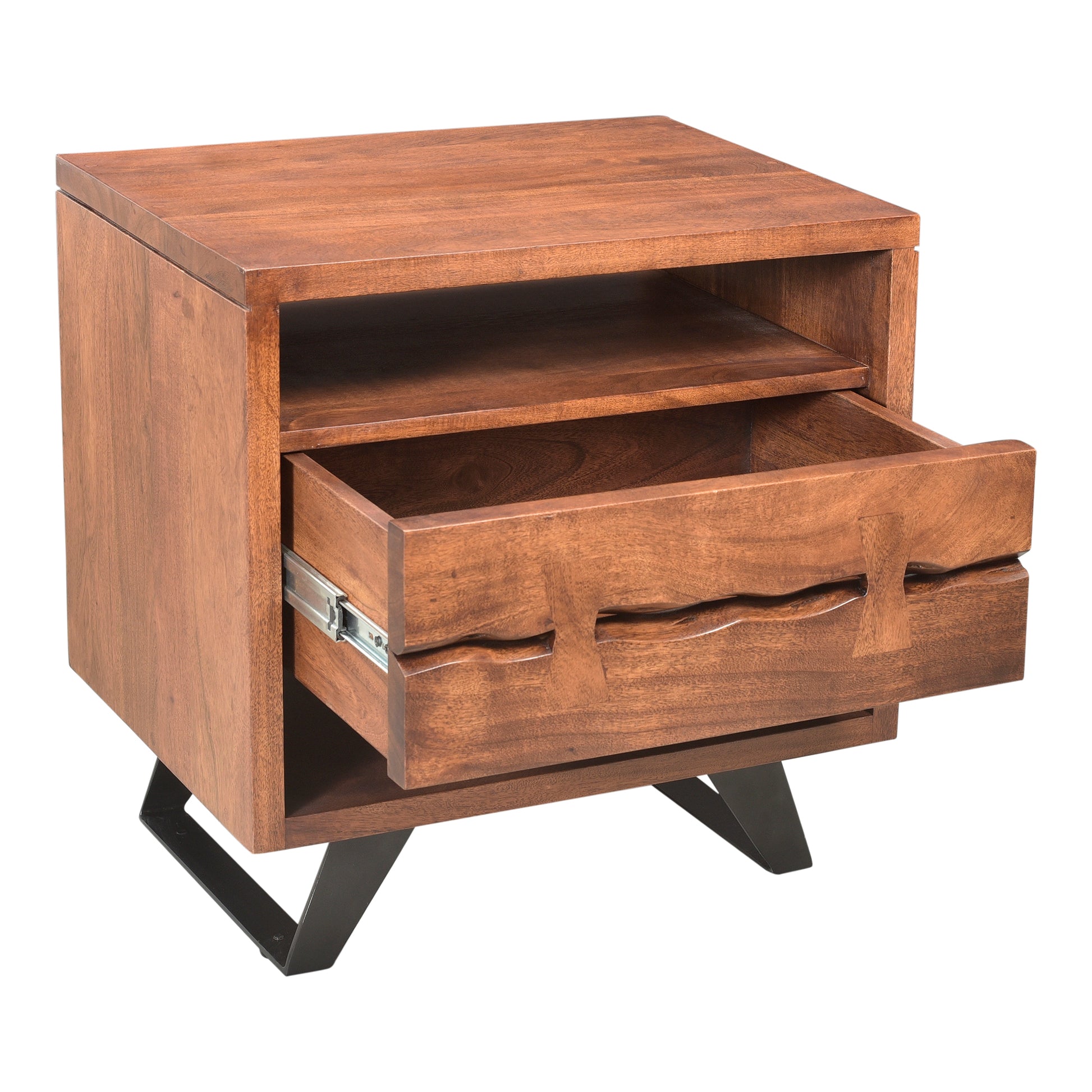 Moes Home Nightstands Madagascar Brown Industrial Furniture