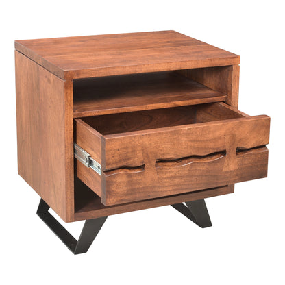 Moes Home Nightstands Madagascar Brown Industrial Furniture