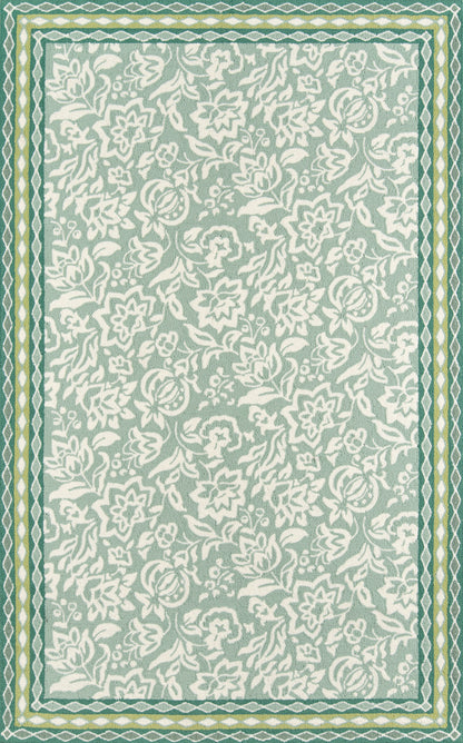 Madcap Cottage Under A Loggia  Green  Transitional