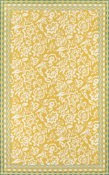 Madcap Cottage Under A Loggia  Yellow  Transitional